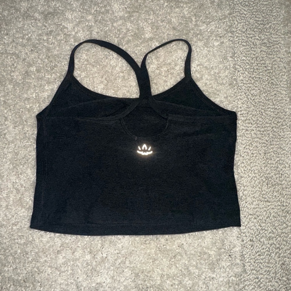 Beyond Yoga Spacedye Slim Racerback Cropped Tank Darkest Night - Picture 6 of 7
